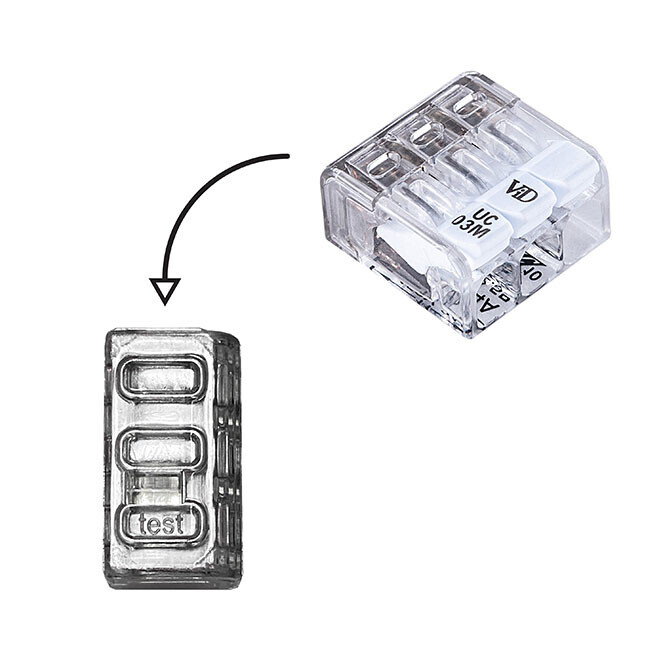 Lever Connector Mini 3P 0.2-2.5mm² 100pack - Image 4