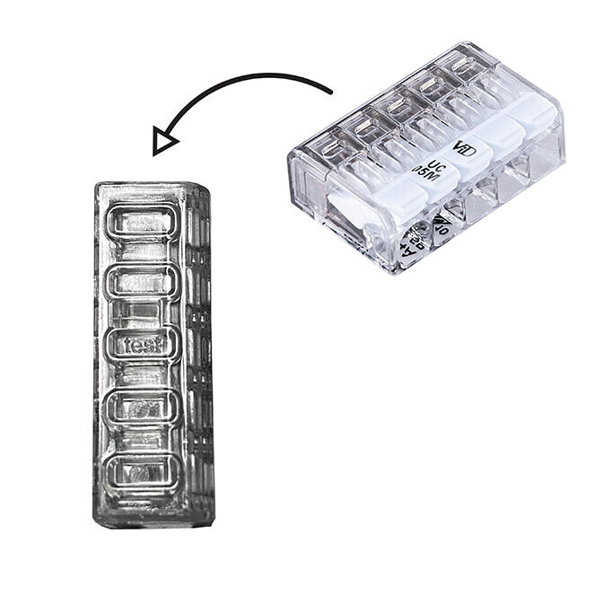 Lever Connector Mini 5P 0.2-2.5mm² 50pack - Image 4