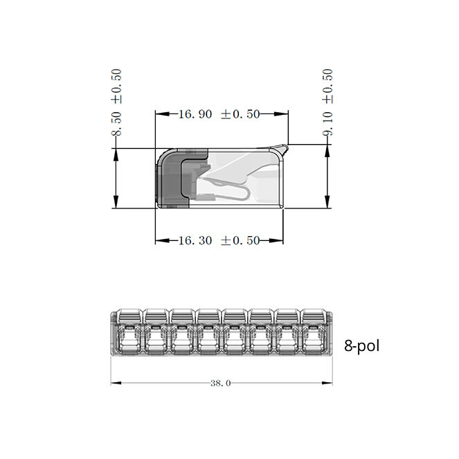 Lever Connector Mini 8P 0.2-2.5mm² - Image 5