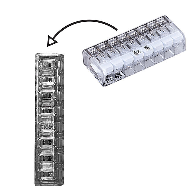 Lever Connector Mini 8P 0.2-2.5mm² 25Pack - Image 4