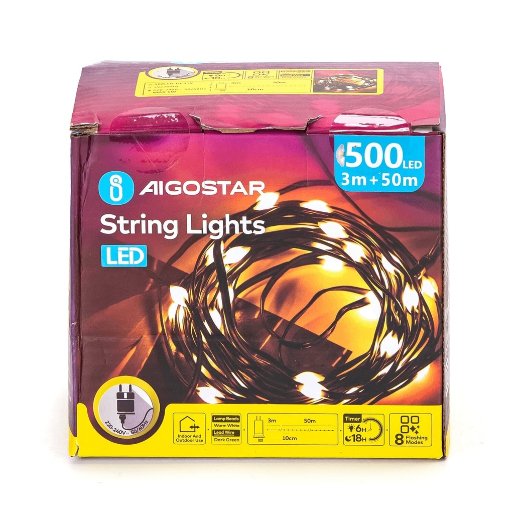 Light string 500 LED 50 m Warm white 2700K - Image 4