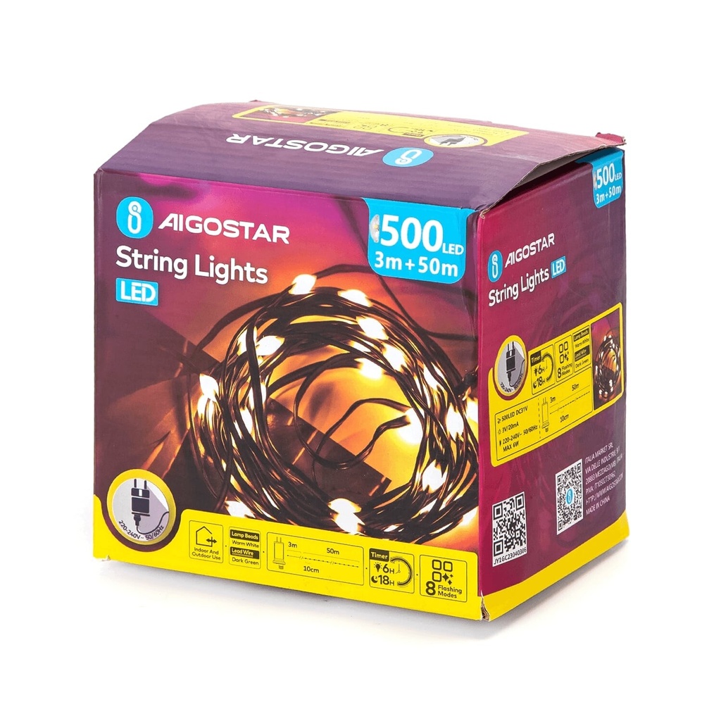 Light string 500 LED 50 m Warm white 2700K - Image 5