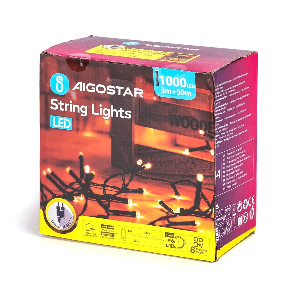 Light string 500 LED 50 m Warm white 2700K - Image 5