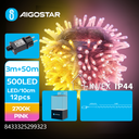 Light string 500 LED 50 m warm white and pink - Image 2