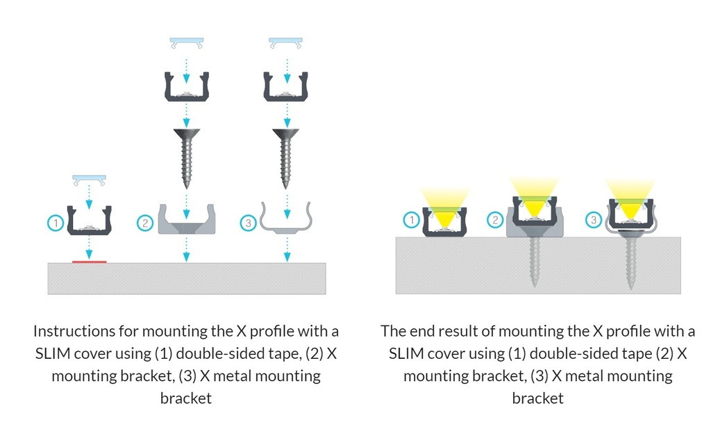 LUMINES Mounting clip X Mini Black - Image 2