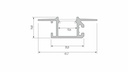 Lumines profile MONO lacquered white 2.02m - Image 2