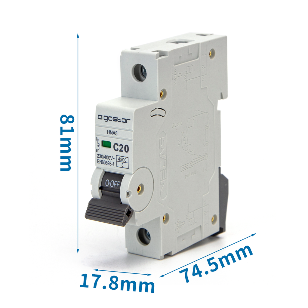 MCB 1P 20A C CURVE - Image 2