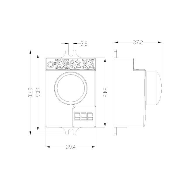 Microwave motion sensor with cable (copy) - Image 3