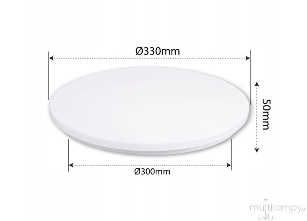 Microwave sensor ceiling lamp ERIK 18W 4000K - Image 2