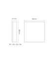 Mi-light B4-B 4-Zone Panel Remote RGB+CCT (2.4G) - Image 6