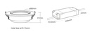 Mi-light DW2-06A-ZB Downlight 6W CCT Zigbee - Image 4
