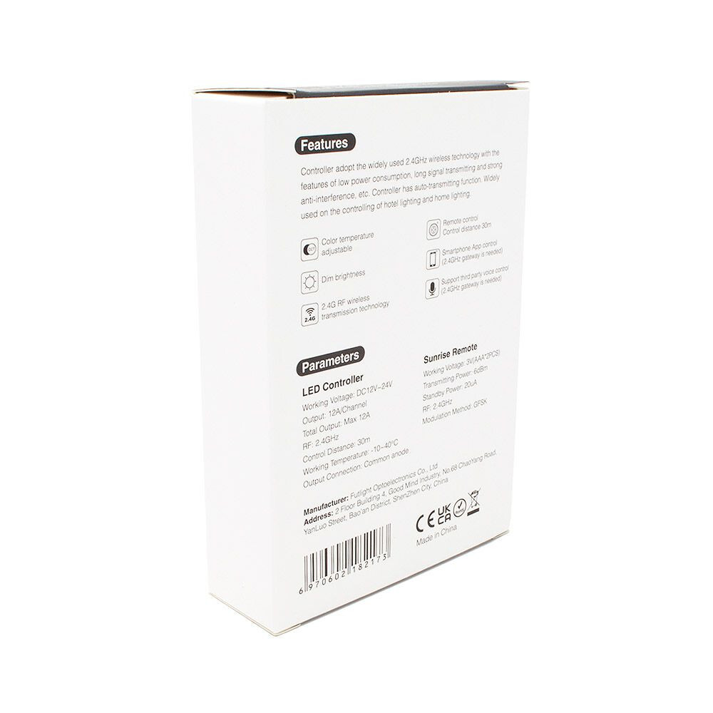 Mi-light FUT035SA+ Dual White LED Controller Kit (2.4GHz) - Image 5