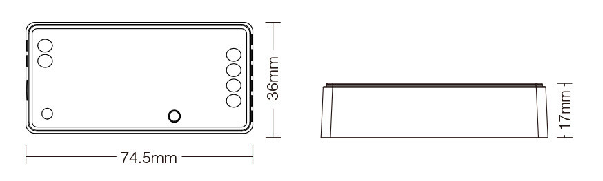 Mi-Light FUT035Z+ 2 in 1 LED Controller (Zigbee 3.0 +2.4G + Push) - Image 3