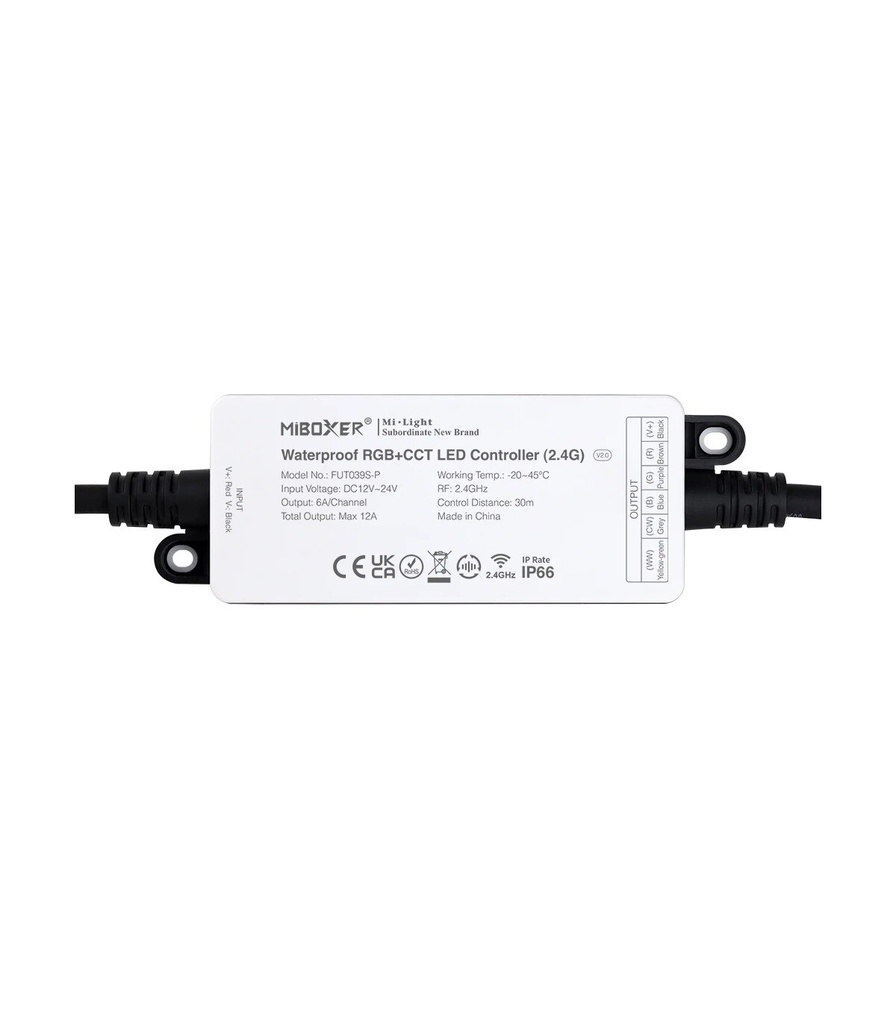 Mi-Light FUT038S-P Waterproof RGB+CCT LED Controller - Image 3