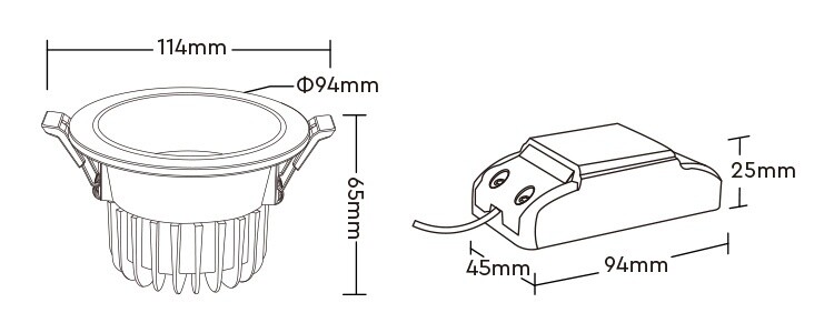 Mi-Light FUT070 6W Anti-glare RGB+CCT LED Downlight (2.4GHz) - Image 4