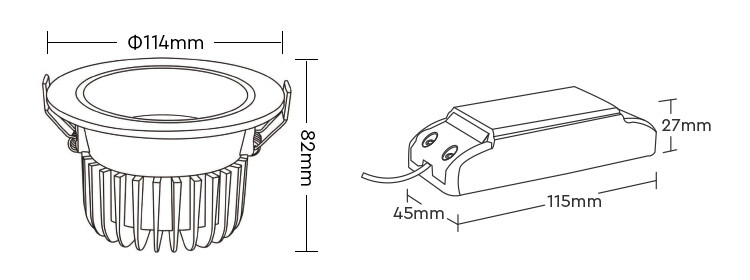 Mi-Light FUT071 12W Anti-glare RGB+CCT LED Downlight (2.4GHz + DMX512) - Image 3
