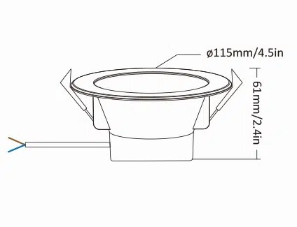 Mi-Light FUT074WR 6W RGBCCT downlight (WIFI+2.4G) - Image 4