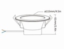 Mi-Light FUT074WR 6W RGBCCT downlight (WIFI+2.4G) - Image 4
