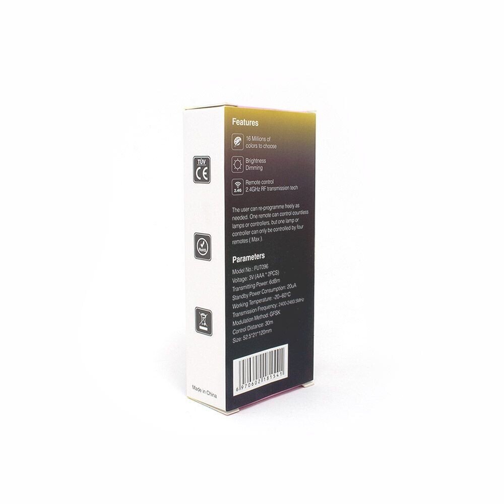 Mi-light FUT096-B 4-Zone Touch RF RGBW Remote (2.4G) - Image 9