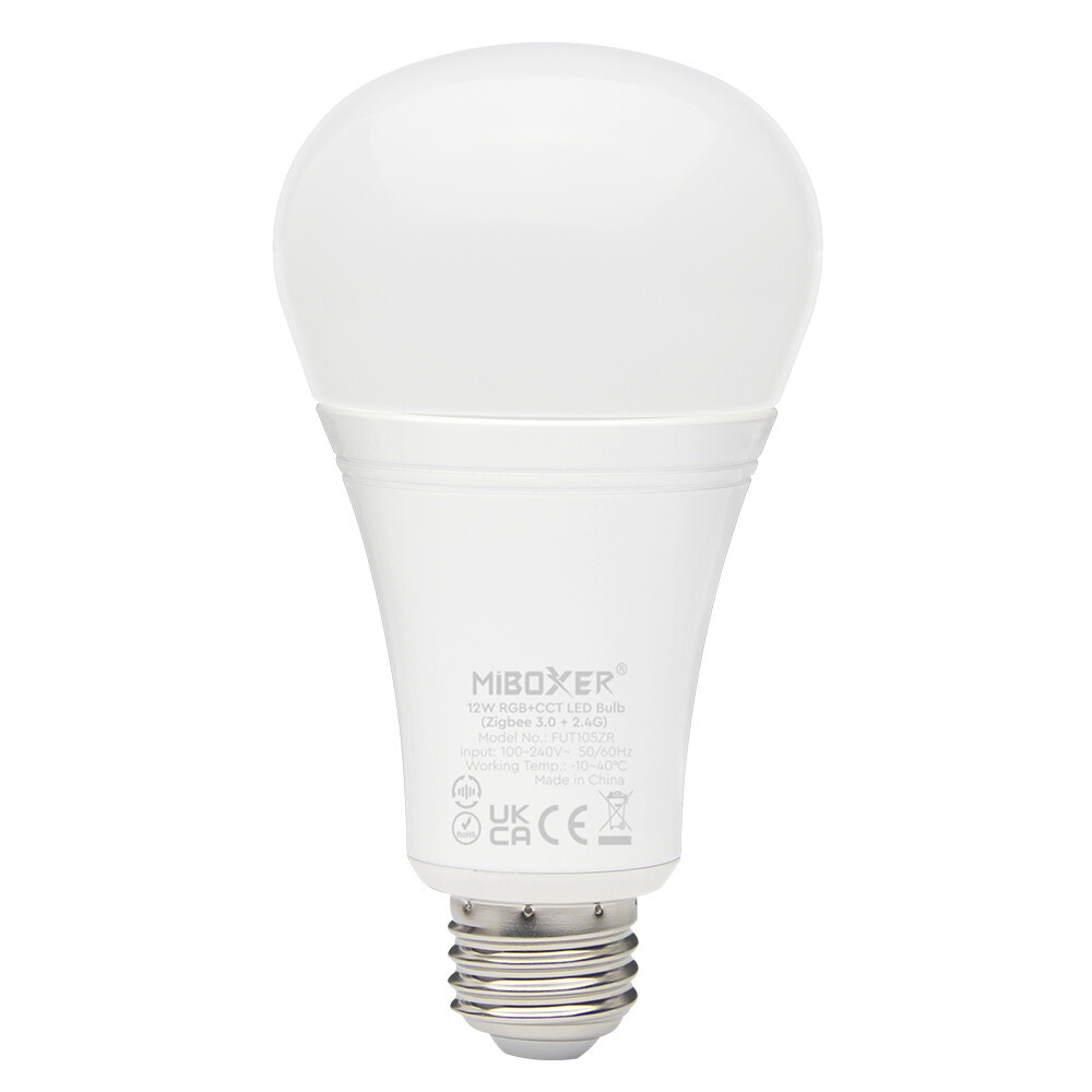 Mi-Light FUT105ZR 12W RGB+CCT E27 LED Bulb (Zigbee 3.0 + 2.4G) - Image 2