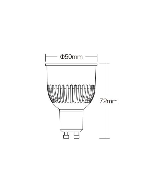 MiLight FUT106ZR 6W GU10 RGB+CCT LED Spotlight (Zigbee 3.0 + 2.4G) - Image 4