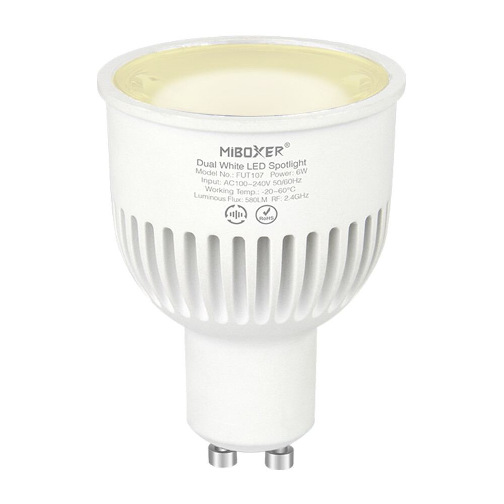 Mi-Light FUT107 GU10 6W Dual White LED Spot Light (2.4G) - Image 2