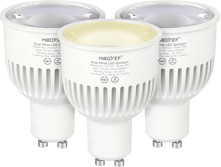 Mi-Light FUT107 GU10 6W Dual White LED Spot Light (2.4G) - Image 3