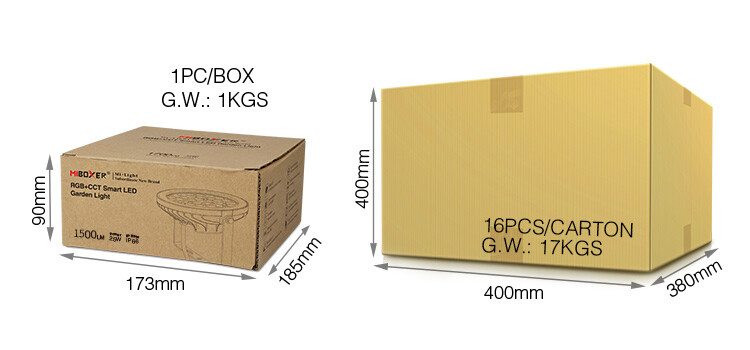 Mi-Light FUTC03 9W RGB+CCT LED Garden Light (2.4G) - Image 7
