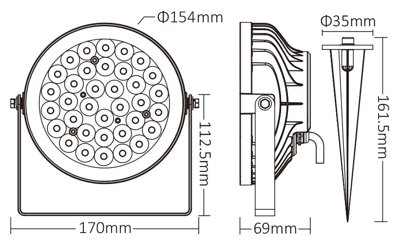 Mi-Light FUTC03ZR 15W RGB+CCT LED Garden Light (Zigbee 3.0 + 2.4G) - Image 5