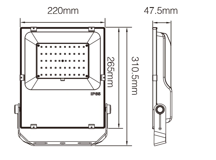 Mi-Light FUTT02ZR 50W RGB+CCT LED Floodlight (Zigbee 3.0+2.4G) - Image 6