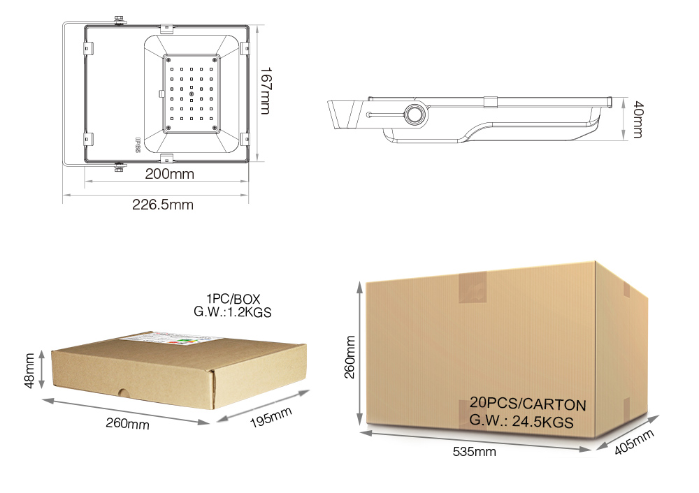 Mi-Light FUTT03Z 30W RGB+CCT LED Floodlight (Zigbee 3.0) - Image 6