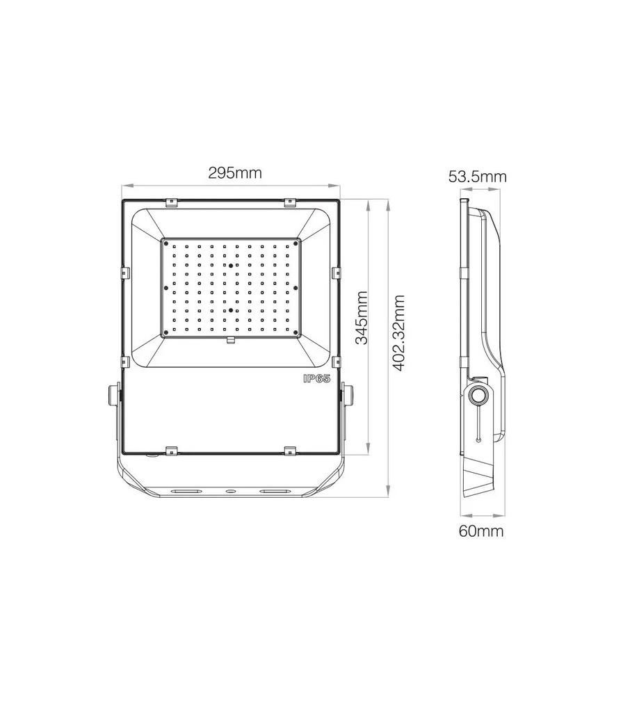 Mi-Light FUTT07 100W RGB+CCT Floodlight (2.4GHz) - Image 4