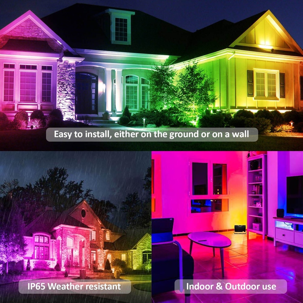 Mi-Light FUTT07 100W RGB+CCT Floodlight (2.4GHz) - Image 10