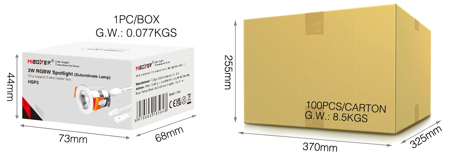 Mi-Light HSP3 3W RGBW Spotlight (Subordinate Lamp) - Image 5