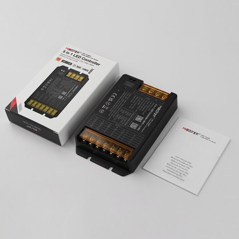 Mi-Light HW5 5 in 1 LED Controller Max 30A (WiFi + 2.4G + Push + DMX512) - Image 2