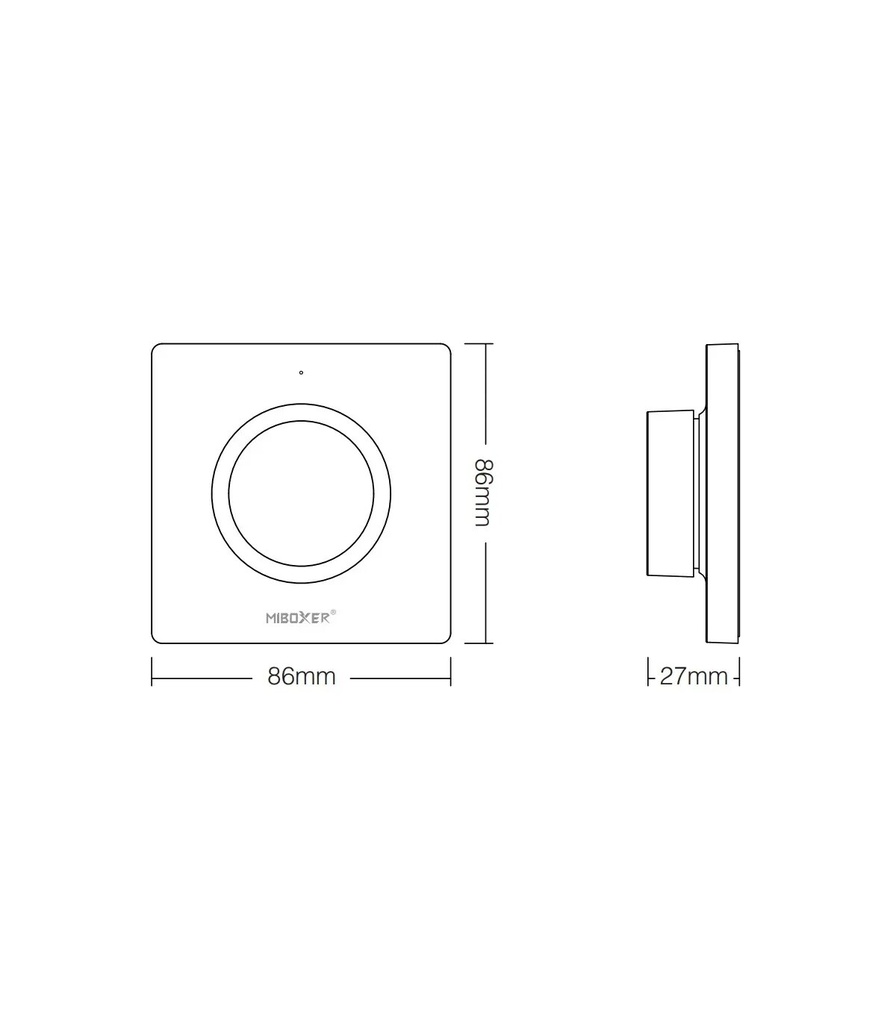 Mi-light K1 Vriddimmer  2,4 gHz Black - Image 5