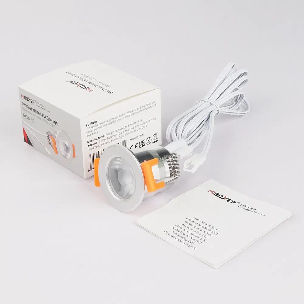 Mi-Light LC2-SP03 3W Dual White LED Spotlight (2 Wires) - Image 2