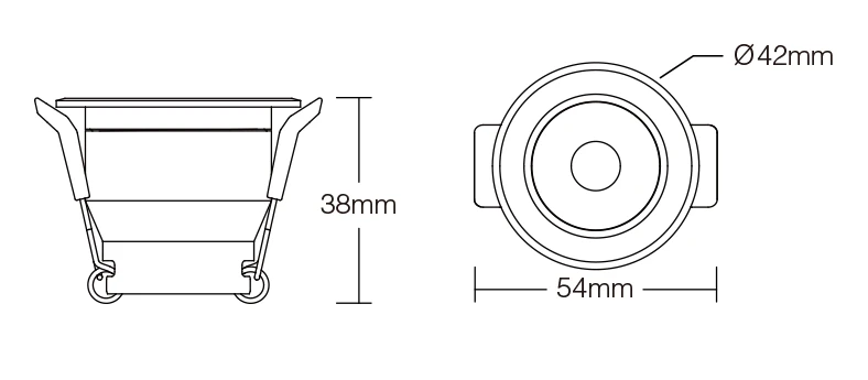 Mi-Light LC2-SP03 3W Dual White LED Spotlight (2 Wires) - Image 3