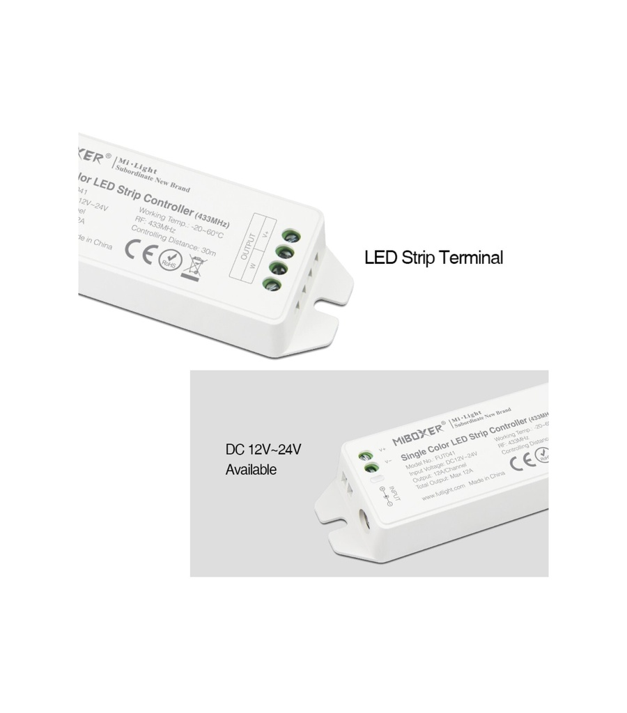 Mi-Light LED CCT RF 12 / 24V controller + remote control FUT040 - Image 3