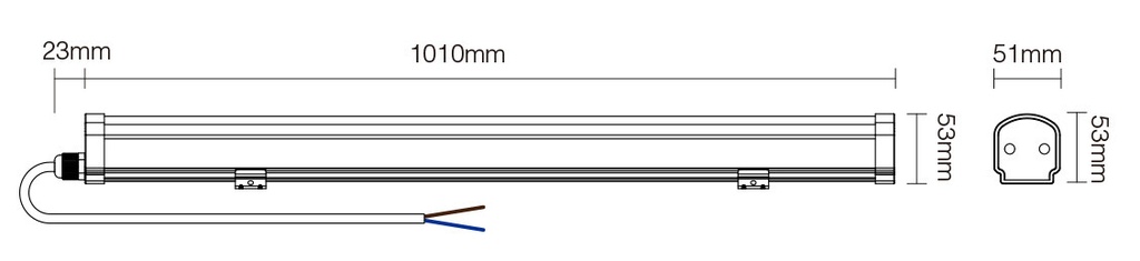Mi-light LL1-18 18W RGB+CCT LED Linear Light (2.4GHz, DMX512) - Image 5