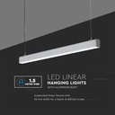 40W LED Linear suspension light 4000K silver UGR - Image 5