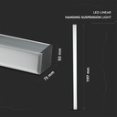 40W LED Linear suspension light 4000K silver UGR - Image 6