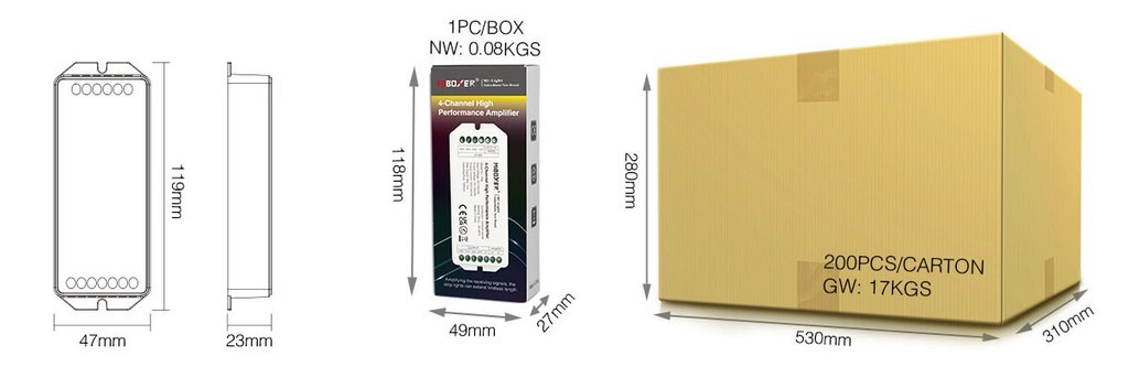 Mi-Light PA4 4-channel high-performance amplifier - Image 6