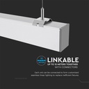 40W LED Linear suspension light 4000K silver UGR - Image 8