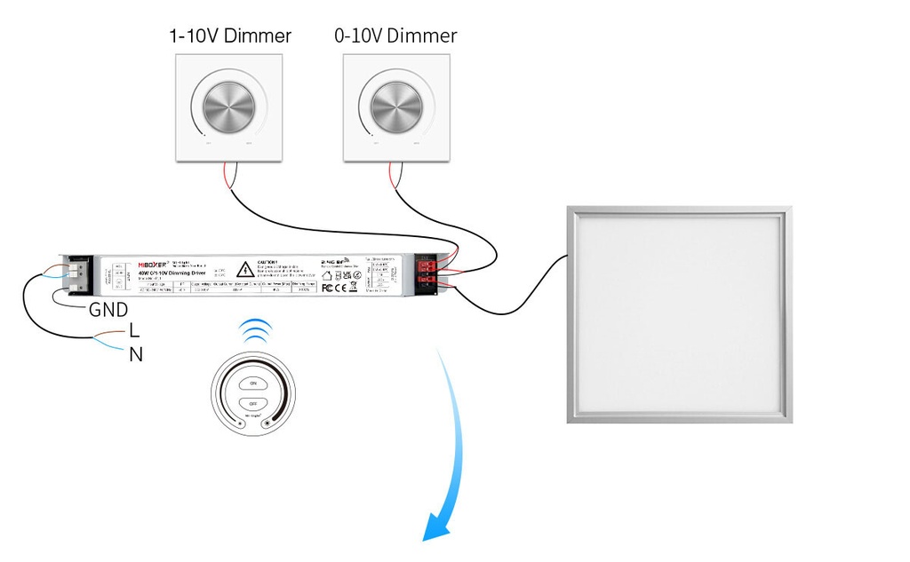 Mi-light PL1 40W 0/1~10V Dimming Driver (2.4G) - Image 3