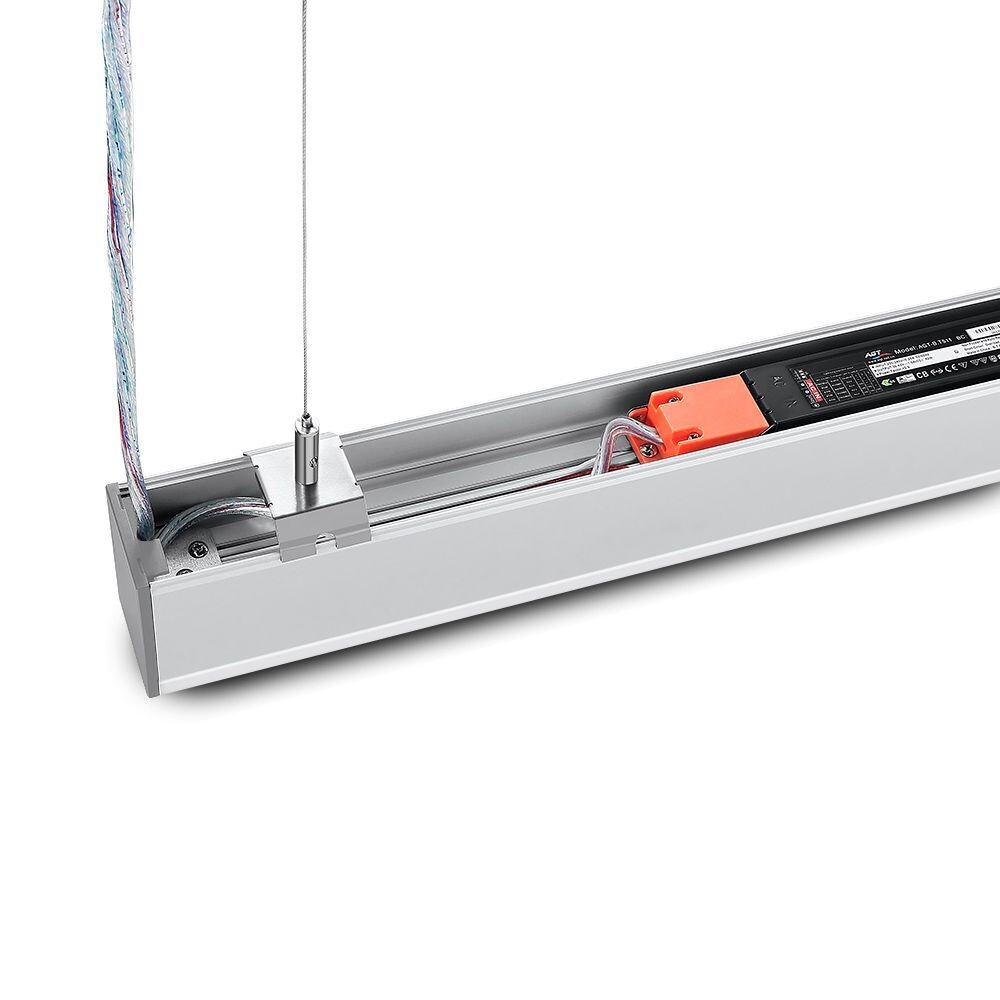 40W LED Linear suspension light 4000K silver UGR - Image 10