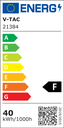 40W LED Linear suspension light 4000K silver UGR - Image 11