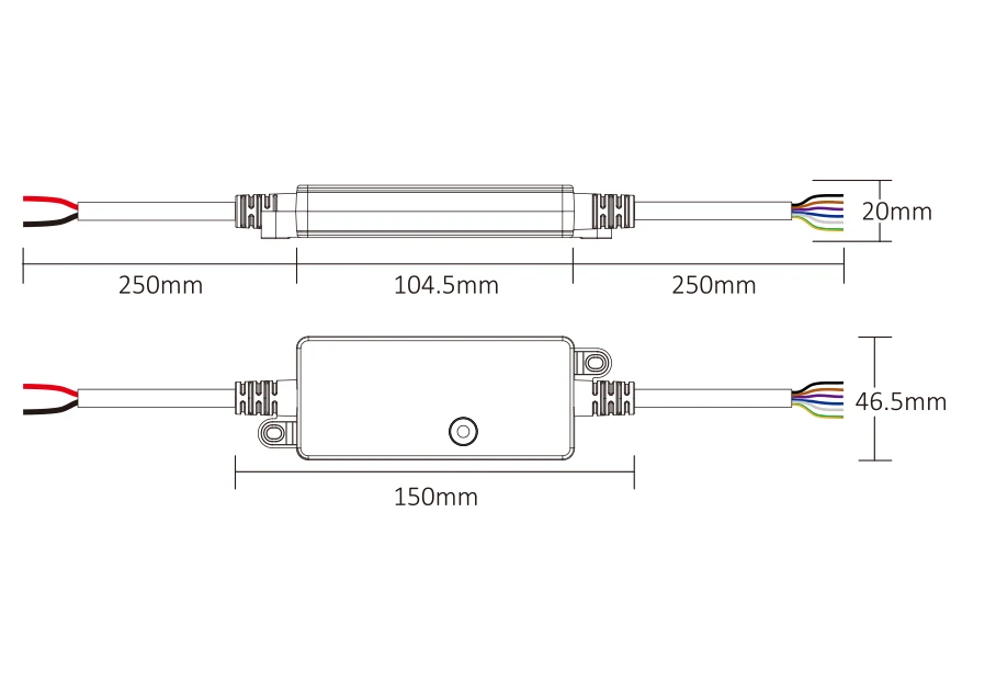 Mi-Light SR5-P Waterproof 5 in 1 LED Controller (2.4GHz DMX512) - Image 6
