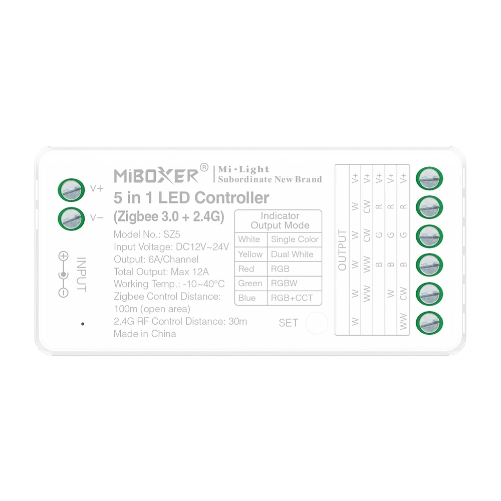 Mi-Light SZ5 5 in 1 LED Controller (Zigbee 3.0+ 2.4G) - Image 2