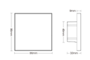 Mi-light T1 Single color wall controller touchpanel 4 zones 2.4GHZ 230V - Image 3